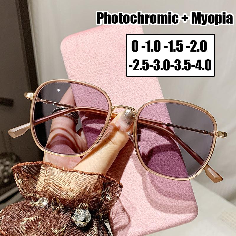 Outdoor Anti-UV Sunglasses with Diopter Luxury Blue Light Blocking Photochromic Near Sight Glasses Retro Women Men s Eyeglasses
Outdoor Anti-UV Sunglasses with Diopter Luxury Blue Light Blocking Photochromic Near Sight Glasses Retro Women Men s Eyeglasses