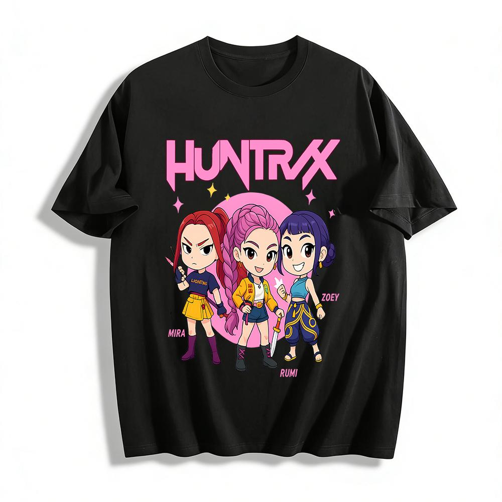 Mira Rumi Zoey Huntrx Girl Group Print T-shirt Trendy Anime Style Casual Loose Top Pure cotton T-shirt XXS
Mira Rumi Zoey Huntrx Girl Group Print T-shirt Trendy Anime Style Casual Loose Top Pure cotton T-shirt XXS