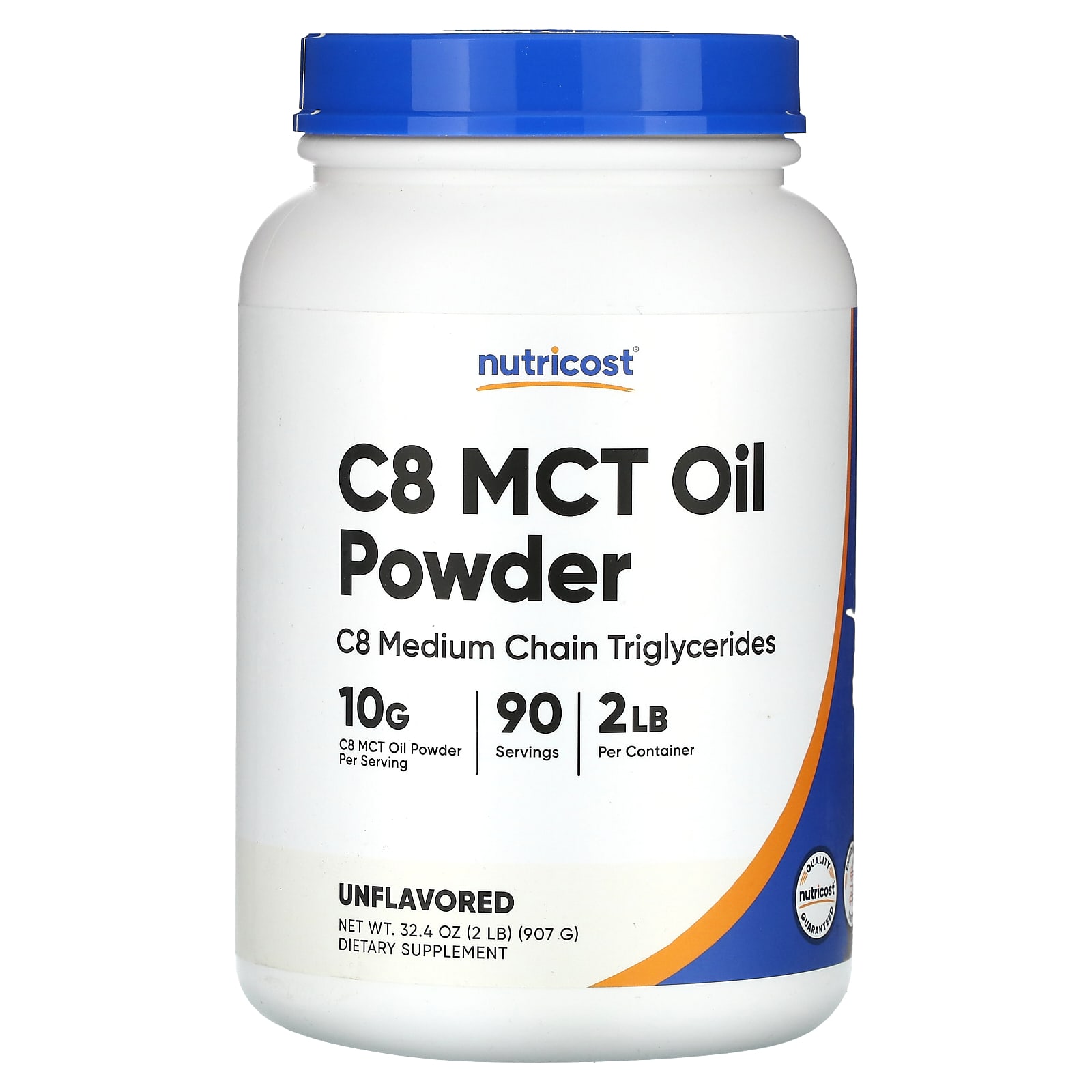 Nutricost, C8 MCT Oil Powder, Unflavored, 2 lb (907 g)
Nutricost, C8 MCT Oil Powder, Unflavored, 2 lb (907 g)