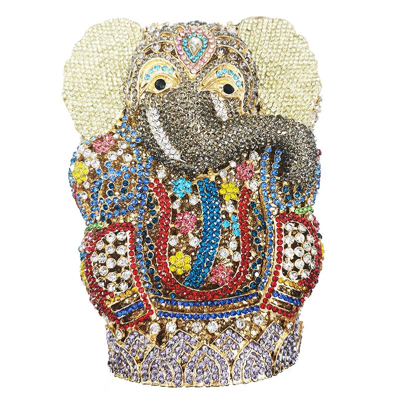 Elephant Women Evening Clutch Purses Hollow Out Gold Diamond Bag Luxury Lady Crystal Bridal Party Purses Rhinestone Handbags 21cmX15cmX8cm
Elephant Women Evening Clutch Purses Hollow Out Gold Diamond Bag Luxury Lady Crystal Bridal Party Purses Rhinestone Handbags 21cmX15cmX8cm