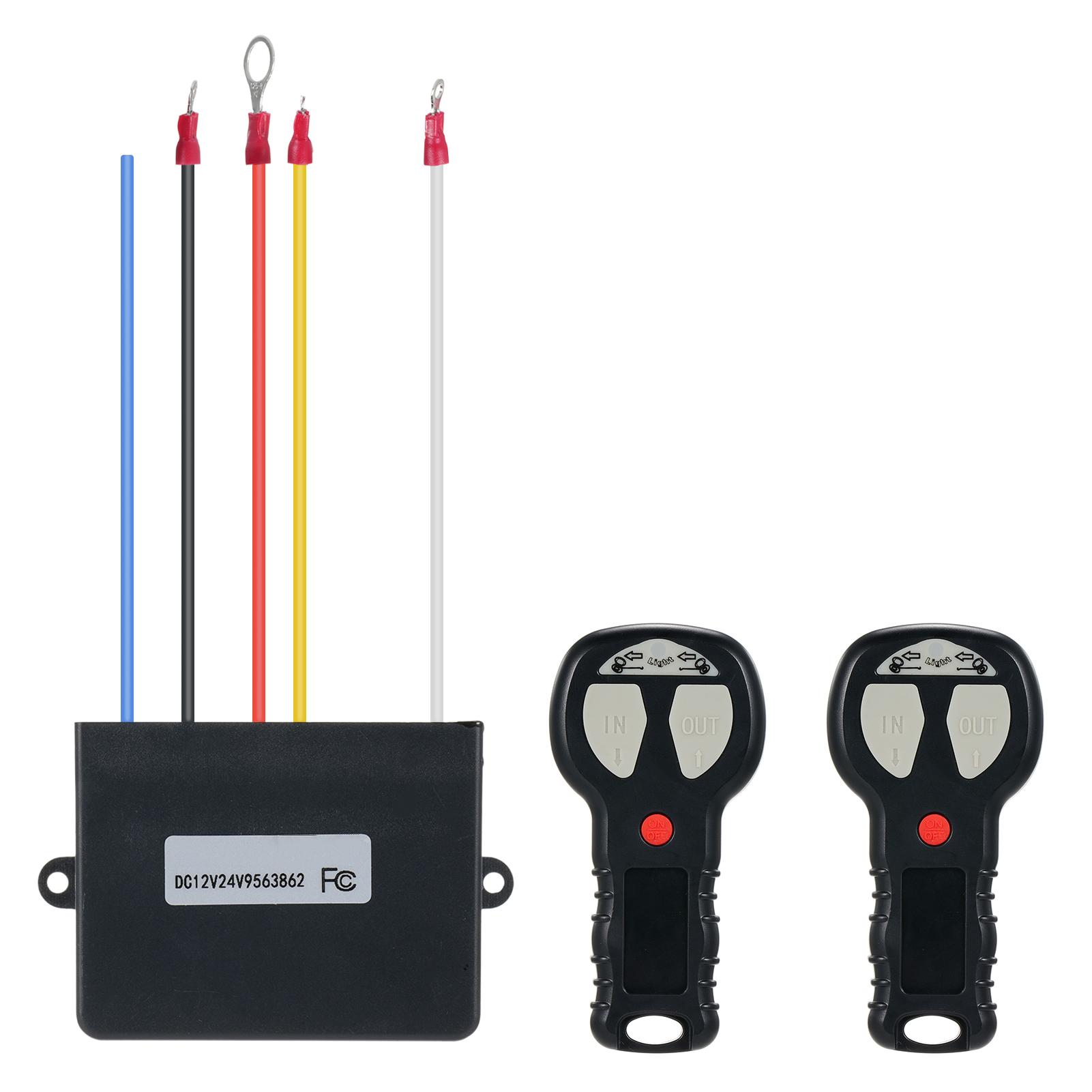 Universal 12V Wireless Winch Remote Control Kit For Jeep Truck ATV S-UV Handset Switch Wireless Winch Receiver чорний 
Universal 12V Wireless Winch Remote Control Kit For Jeep Truck ATV S-UV Handset Switch Wireless Winch Receiver чорний