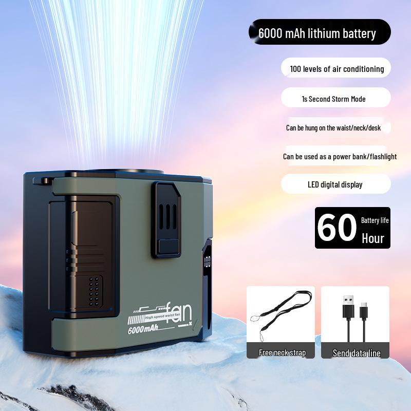 2026 Portable Clip-on Waist Fan with Light for Outdoor and High-Temperature Work 95*50*80mm армия зеленый
2026 Portable Clip-on Waist Fan with Light for Outdoor and High-Temperature Work 95*50*80mm армия зеленый