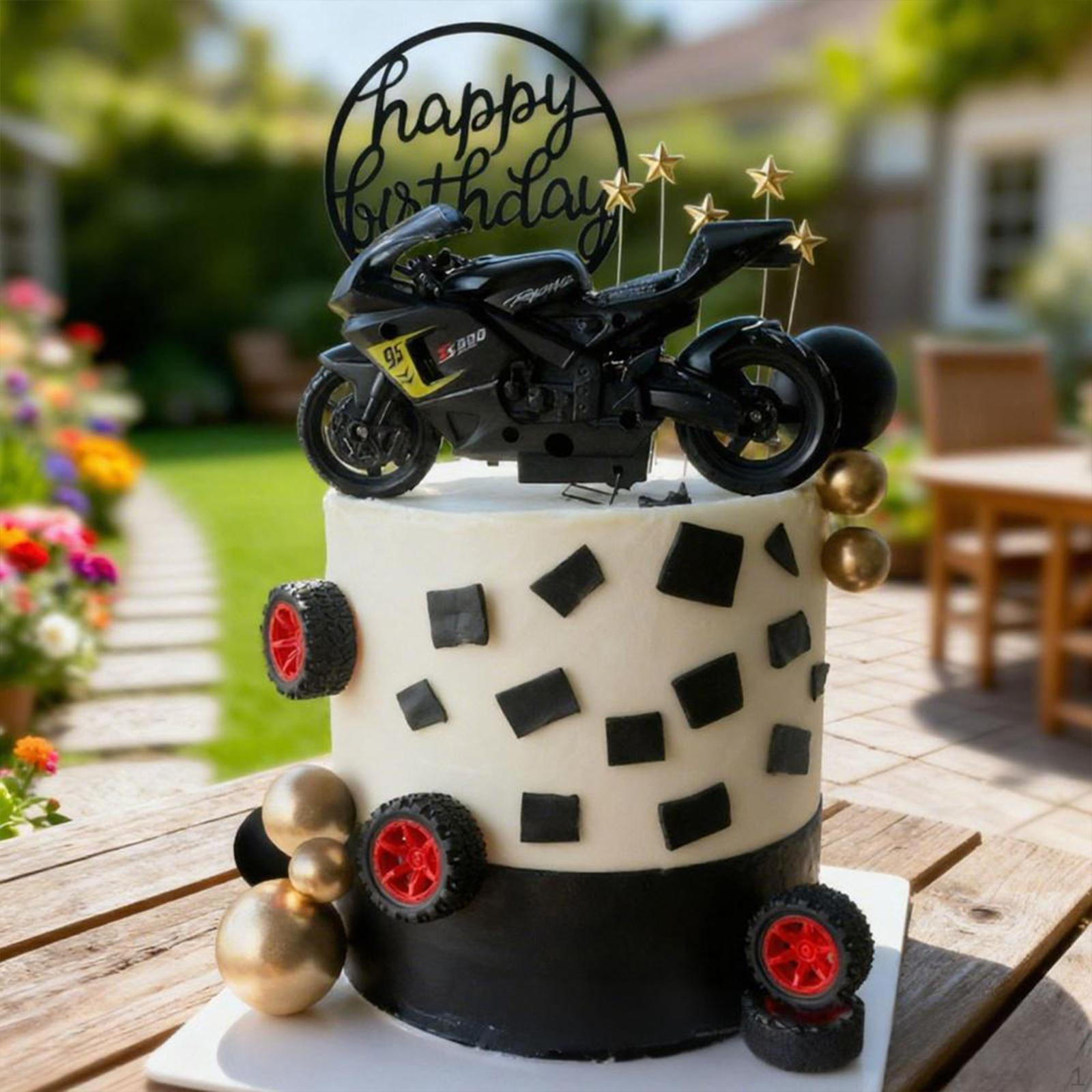 Motorcycle Happy Birthaday Cake Topper,Motorbike Theme for Men Boys Supplies,Kids Party Decor,Picks
Motorcycle Happy Birthaday Cake Topper,Motorbike Theme for Men Boys Supplies,Kids Party Decor,Picks