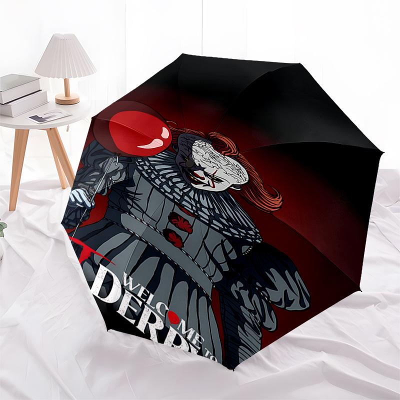 Welcome to Derry:IT Clown Umbrella Automatic Opening/Closing,Foldable Design,8 Rib Iron Frame,Suitable for Fans,Travelers,Daily Use,
Welcome to Derry:IT Clown Umbrella Automatic Opening/Closing,Foldable Design,8 Rib Iron Frame,Suitable for Fans,Travelers,Daily Use,