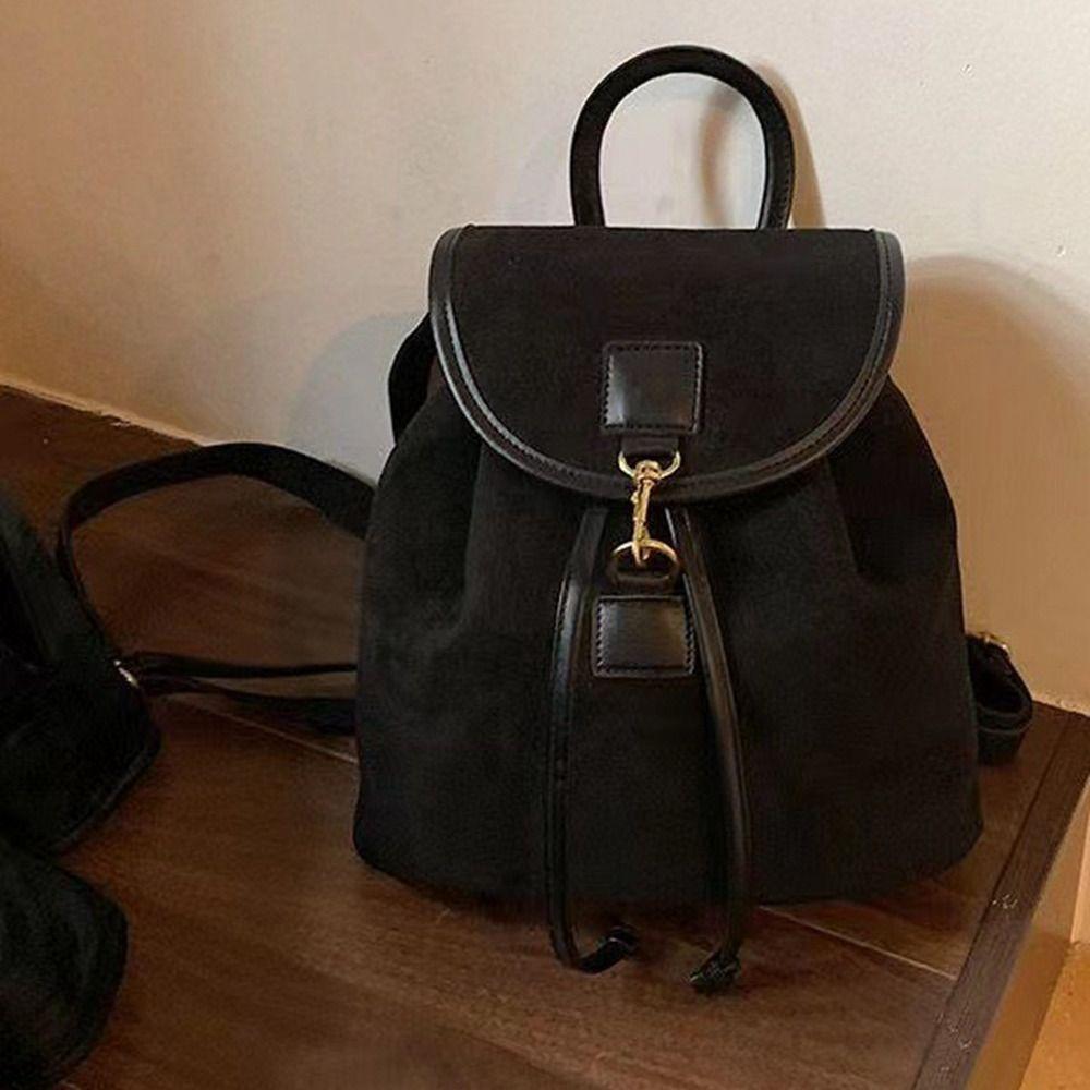 Korean Style Velvet Leather Shoulder Bag Maillard Style Drawstring Backpack Cute Outdoor чорний
Korean Style Velvet Leather Shoulder Bag Maillard Style Drawstring Backpack Cute Outdoor чорний