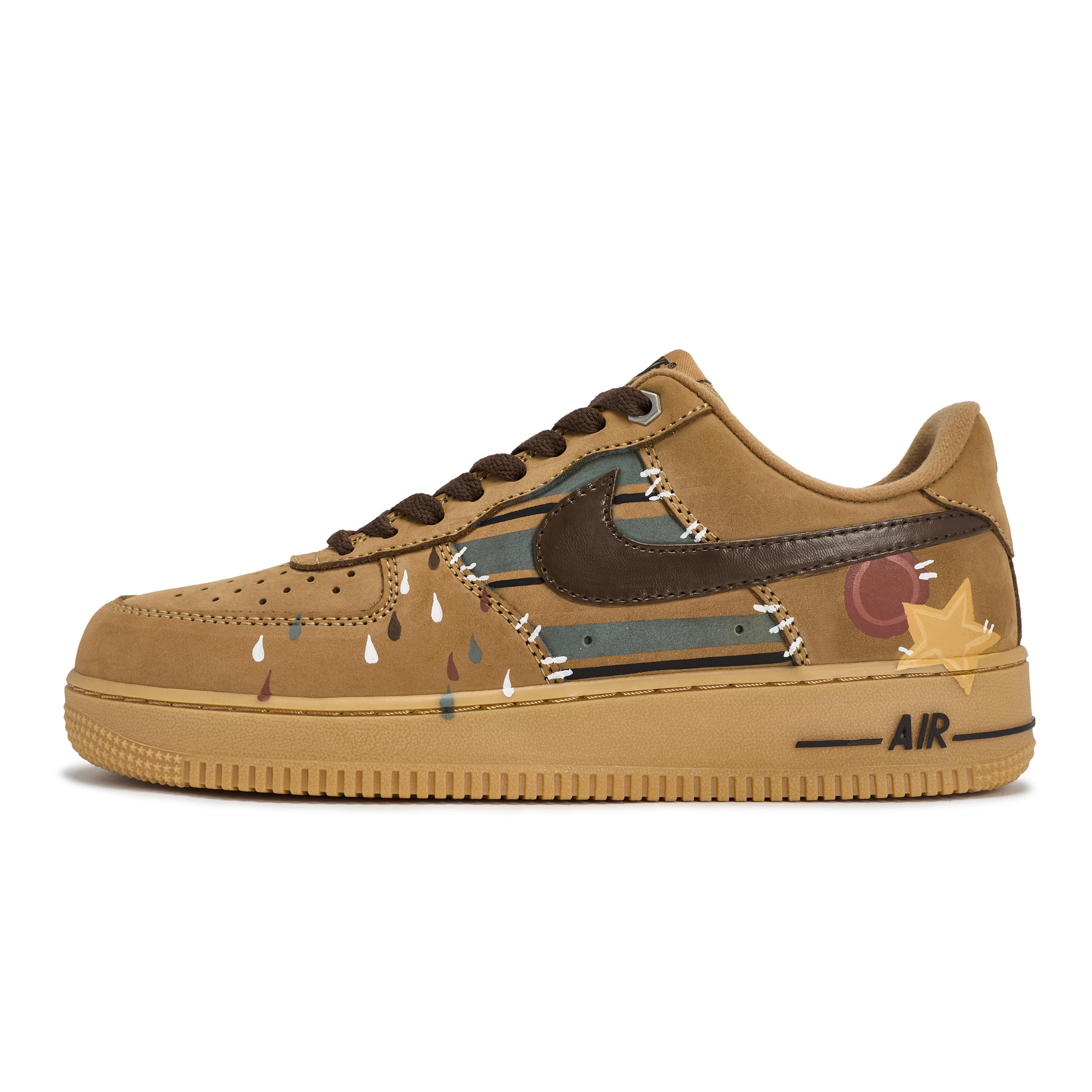 Nike Air Force 1 Walking Planet, Raindrop Star Trails Slip Resistant Low top Skateboard Shoes Unisex Wheat Brown CJ9179-200(Team1492-) 42.5
Nike Air Force 1 Walking Planet, Raindrop Star Trails Slip Resistant Low top Skateboard Shoes Unisex Wheat Brown CJ9179-200(Team1492-) 42.5