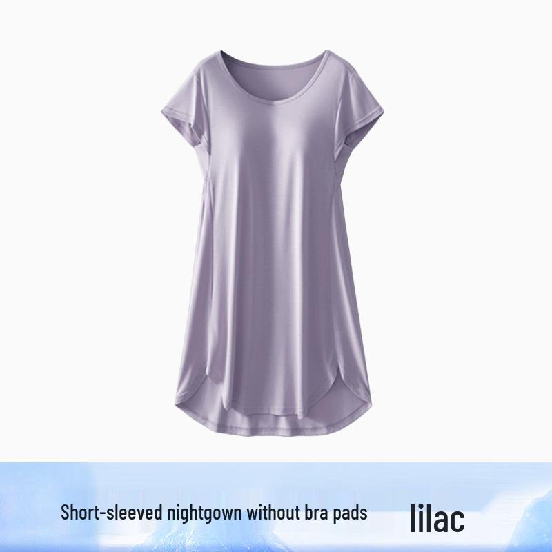 Women s Plus Size Modal Nightgown with Built-In Bra Pads - Short Sleeve Home & Outdoor Pajamas, Summer 2023. S
Women s Plus Size Modal Nightgown with Built-In Bra Pads - Short Sleeve Home & Outdoor Pajamas, Summer 2023. S