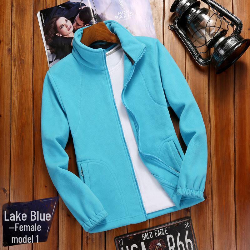 Women s & Men s Outdoor Polar Fleece Jacket - Warm, Thick, Coral Fleece Cardigan Sweater Women's; 3XL озеро синий
Women s & Men s Outdoor Polar Fleece Jacket - Warm, Thick, Coral Fleece Cardigan Sweater Women's; 3XL озеро синий