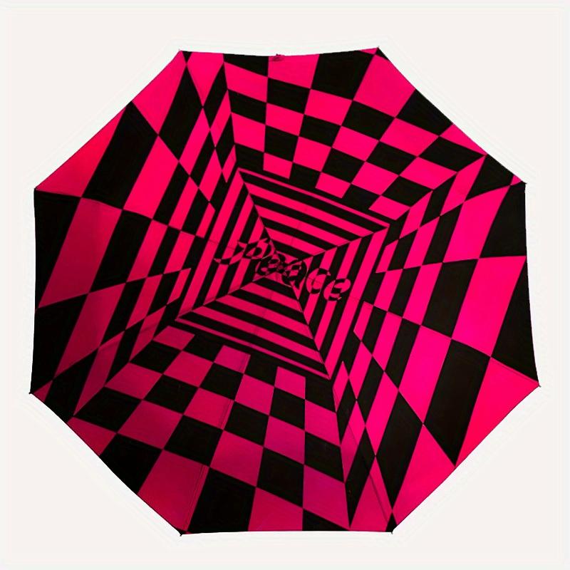 1pc Checkerboard PatternAutomatic Folding Umbrella, Portable & Foldable Design with 8 Ribs, Casual Outdoor Accessory yy250804184
1pc Checkerboard PatternAutomatic Folding Umbrella, Portable & Foldable Design with 8 Ribs, Casual Outdoor Accessory yy250804184