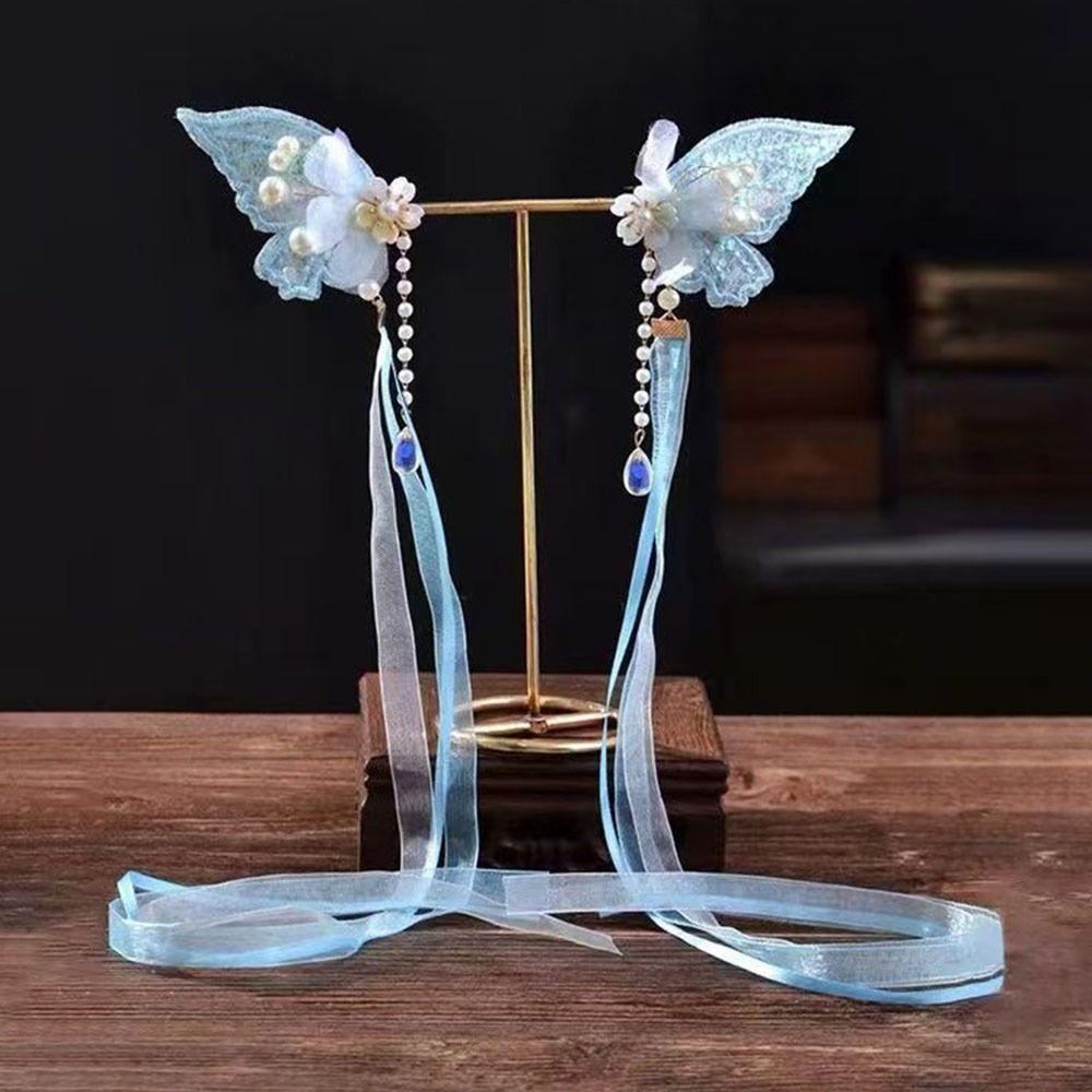 Fairy Bow Hair Clips Butterfly Fringe Hairpins Delicate Hanfu Hair Accessories for Baby Girls синій
Fairy Bow Hair Clips Butterfly Fringe Hairpins Delicate Hanfu Hair Accessories for Baby Girls синій