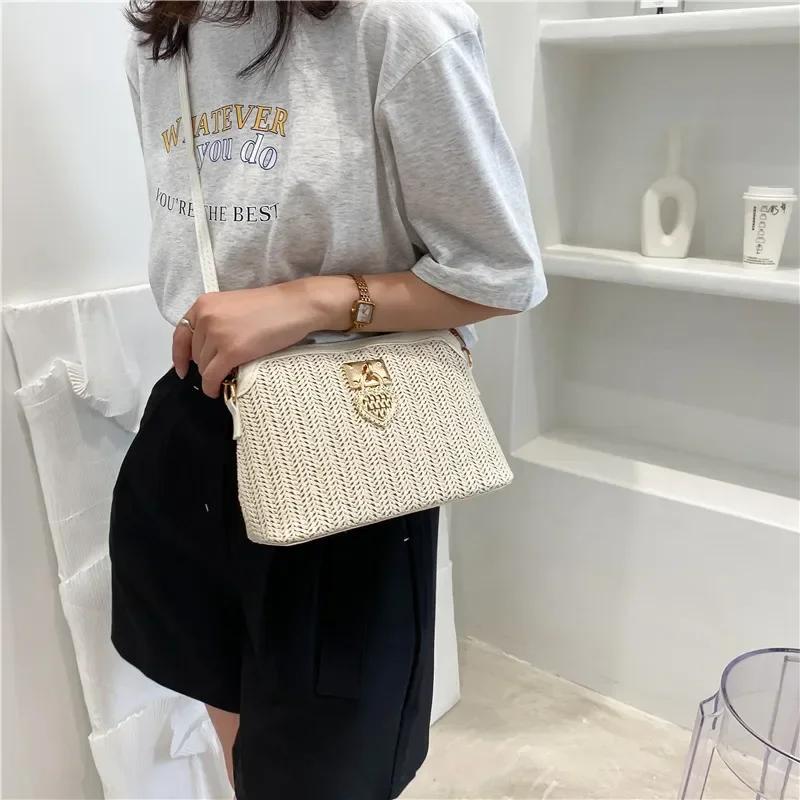 FASHION Summer Straw Crossbody Bags For Women 2024 Handmade Woven Shell Handbags Soft PU Leather Shoulder Bags Female Bohemia Beach Bag
FASHION Summer Straw Crossbody Bags For Women 2024 Handmade Woven Shell Handbags Soft PU Leather Shoulder Bags Female Bohemia Beach Bag