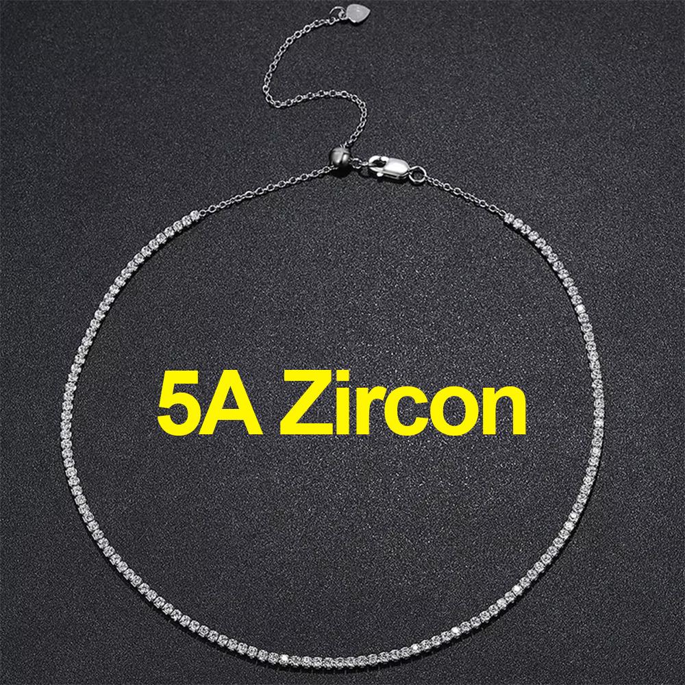 2mm Moissanite Tennis Necklace For Women S925 Silver Plated Gold Sparking Rhinestone Choker Chain Wedding Jewelry Adjustable
2mm Moissanite Tennis Necklace For Women S925 Silver Plated Gold Sparking Rhinestone Choker Chain Wedding Jewelry Adjustable