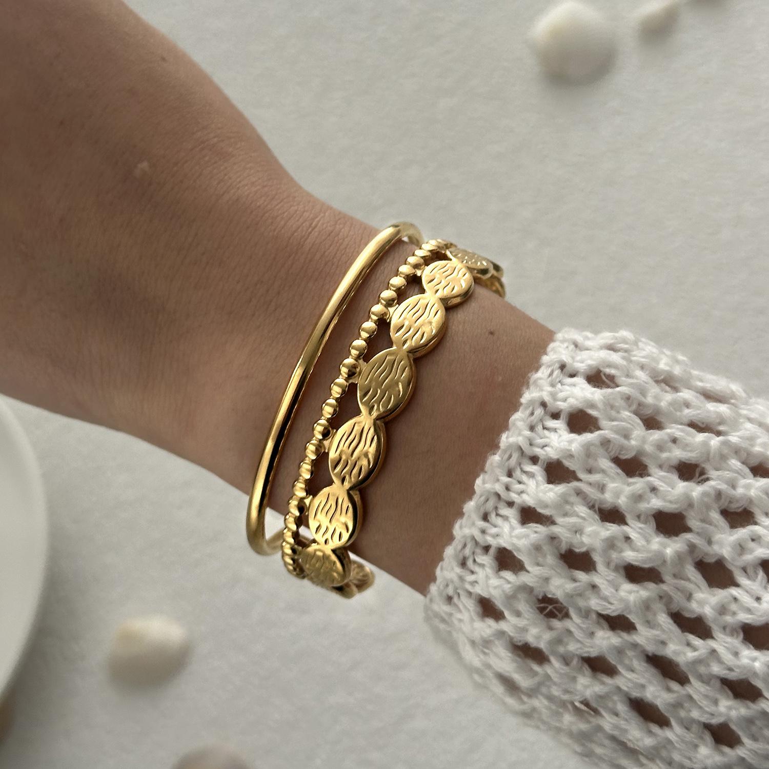 Vintage Exaggerated Wide Cuff Bangle for Women Gold Color Shell Starfish Flower Stainless Steel Bracelet Beach Party Jewelry
Vintage Exaggerated Wide Cuff Bangle for Women Gold Color Shell Starfish Flower Stainless Steel Bracelet Beach Party Jewelry