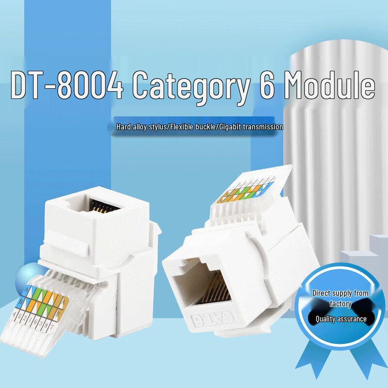 UNIKOO Cat6 Tool-less Unshielded RJ45 Keystone Jack
UNIKOO Cat6 Tool-less Unshielded RJ45 Keystone Jack