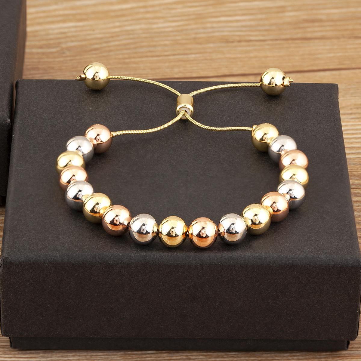 Nidin New Trendy 3 Styles Choice Copper Beads Adjustable Charm Bracelet For Women Lady Fashion Bracelets Jewelry Gifts Wholesale
Nidin New Trendy 3 Styles Choice Copper Beads Adjustable Charm Bracelet For Women Lady Fashion Bracelets Jewelry Gifts Wholesale
