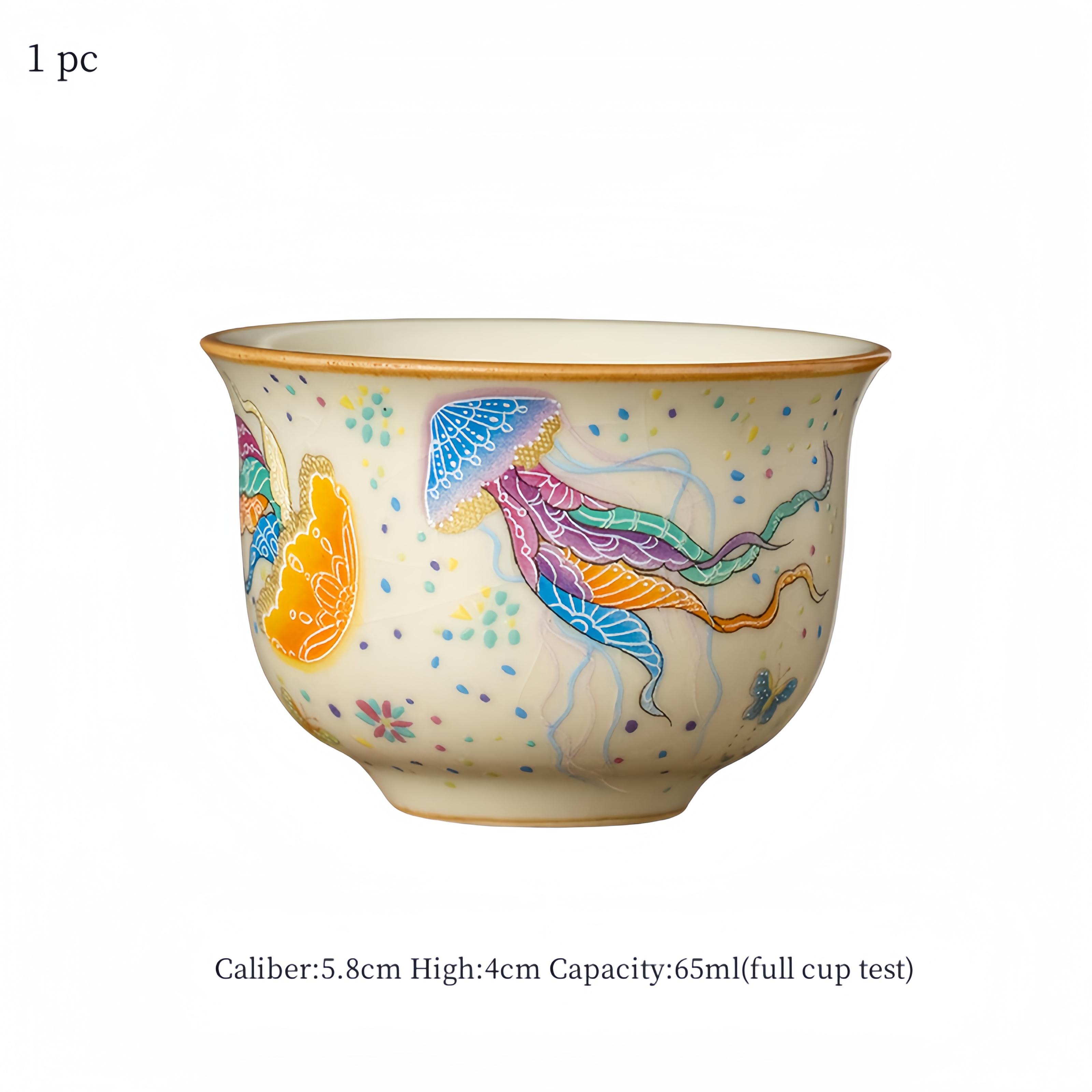 65ml Small Sizse Ru Yao Jellyfish Chinese Tea Cup Ru Kiln Ceramic Opening Can Raise Beautiful Teacup Teaware Kung Fu Tea Set 200ml
65ml Small Sizse Ru Yao Jellyfish Chinese Tea Cup Ru Kiln Ceramic Opening Can Raise Beautiful Teacup Teaware Kung Fu Tea Set 200ml