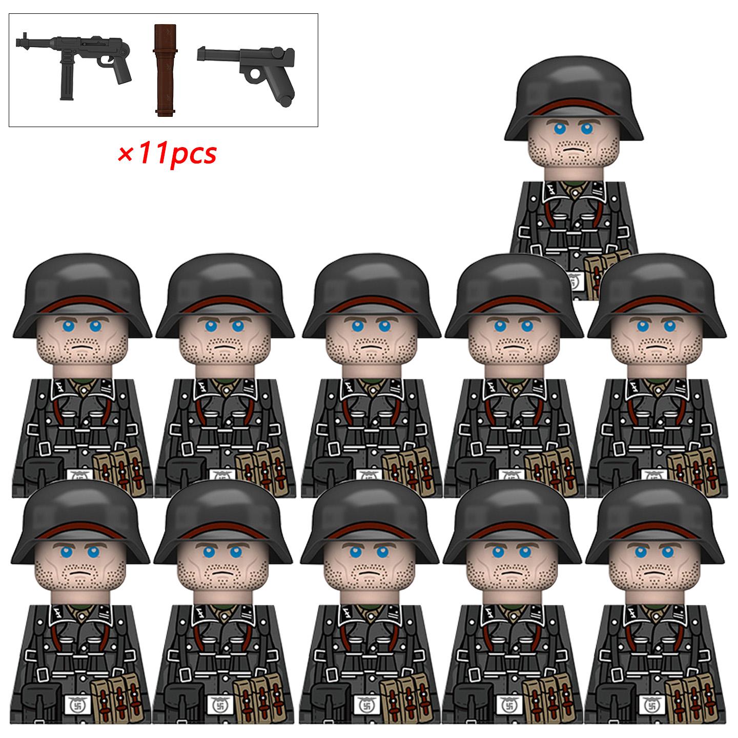 Военный Солдат Вторая мировая война Фигурки Армии Строительные блоки Шлем Оружие Аксессуары Дети для Игрушки Подарки
Военный Солдат Вторая мировая война Фигурки Армии Строительные блоки Шлем Оружие Аксессуары Дети для Игрушки Подарки