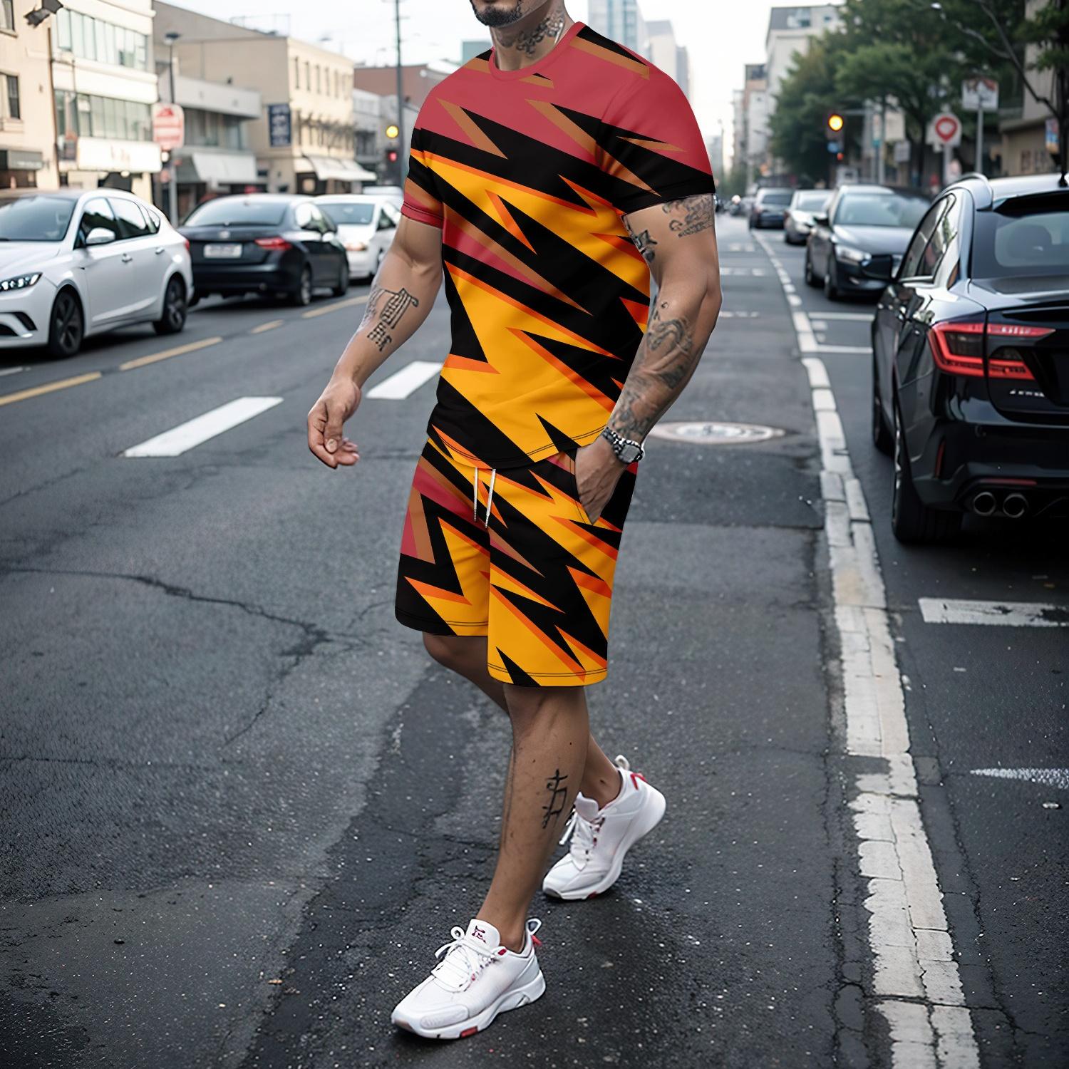 Новий літній 3D-зрощення зручний і м який повсякденний чоловічий спортивний костюм XL
Новий літній 3D-зрощення зручний і м який повсякденний чоловічий спортивний костюм XL