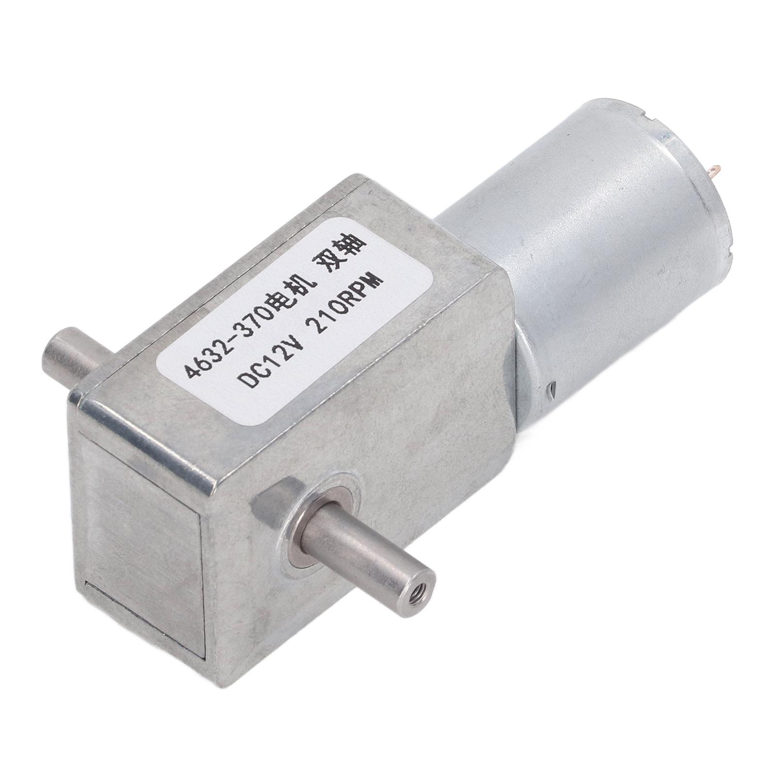 DC12V Worm Gear Motor Double Shaft Micro Electric Motor Full Metal Reduction Motor 4632370 210RPM
DC12V Worm Gear Motor Double Shaft Micro Electric Motor Full Metal Reduction Motor 4632370 210RPM
