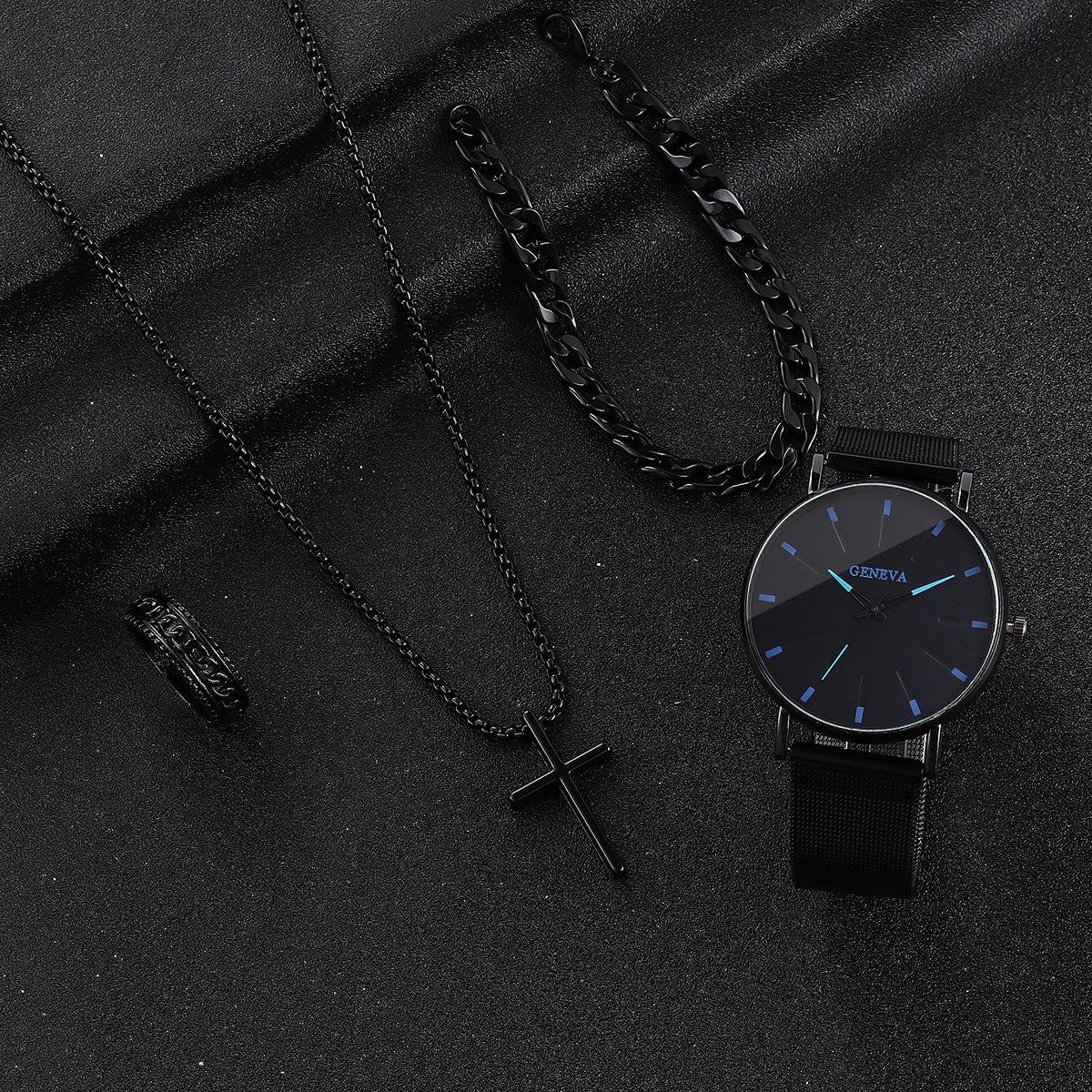 Винтажный кварцевый набор часов Diablo из нержавеющей стали, ожерелье с крестом, кольцо, браслет, мужские и женские часы
Винтажный кварцевый набор часов Diablo из нержавеющей стали, ожерелье с крестом, кольцо, браслет, мужские и женские часы