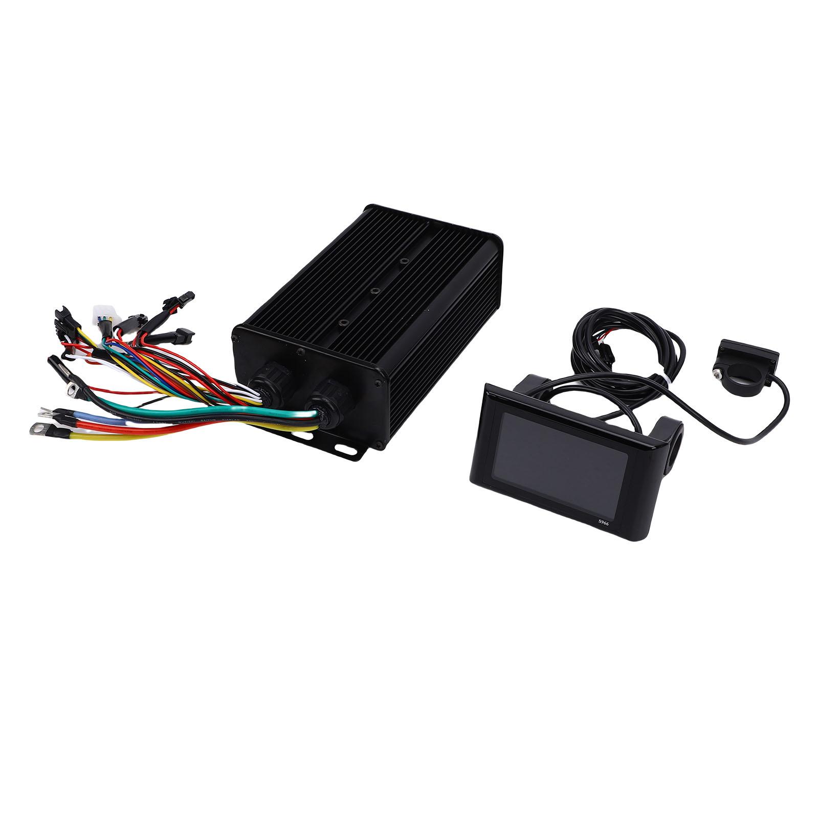Scooter Display Controller Kit Waterproofing S966 Color Screen and 60A 3 Mode 18 Tube Sine Wave Black Controller
Scooter Display Controller Kit Waterproofing S966 Color Screen and 60A 3 Mode 18 Tube Sine Wave Black Controller