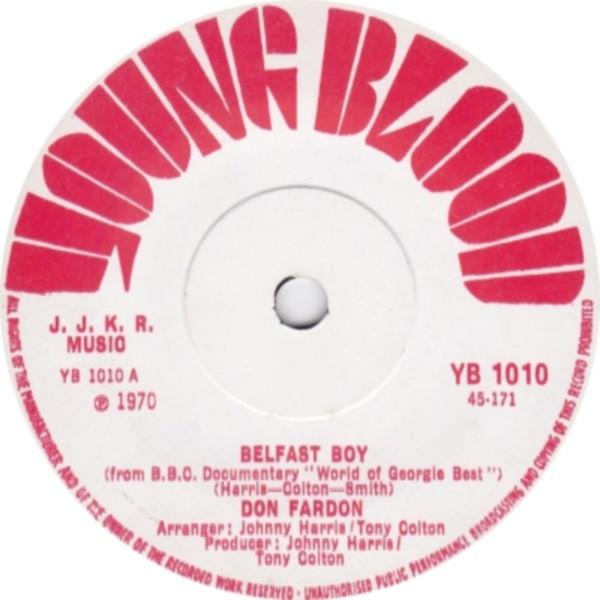 7-дюймовая пластинка DON FARDON Belfast Boy YB1010 Young Blood 1970 UK Rock Б/у
7-дюймовая пластинка DON FARDON Belfast Boy YB1010 Young Blood 1970 UK Rock Б/у