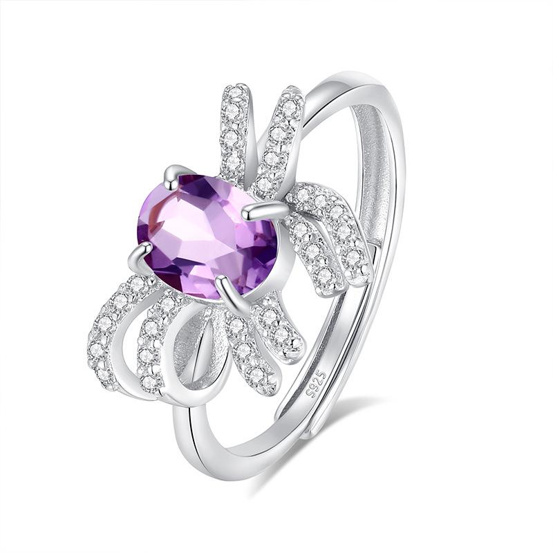 New S925 whole body sterling silver natural stone bow does not fade texture women s ring stone 5 * 7 fashion retro jewelry gift opening adjustable
New S925 whole body sterling silver natural stone bow does not fade texture women s ring stone 5 * 7 fashion retro jewelry gift opening adjustable