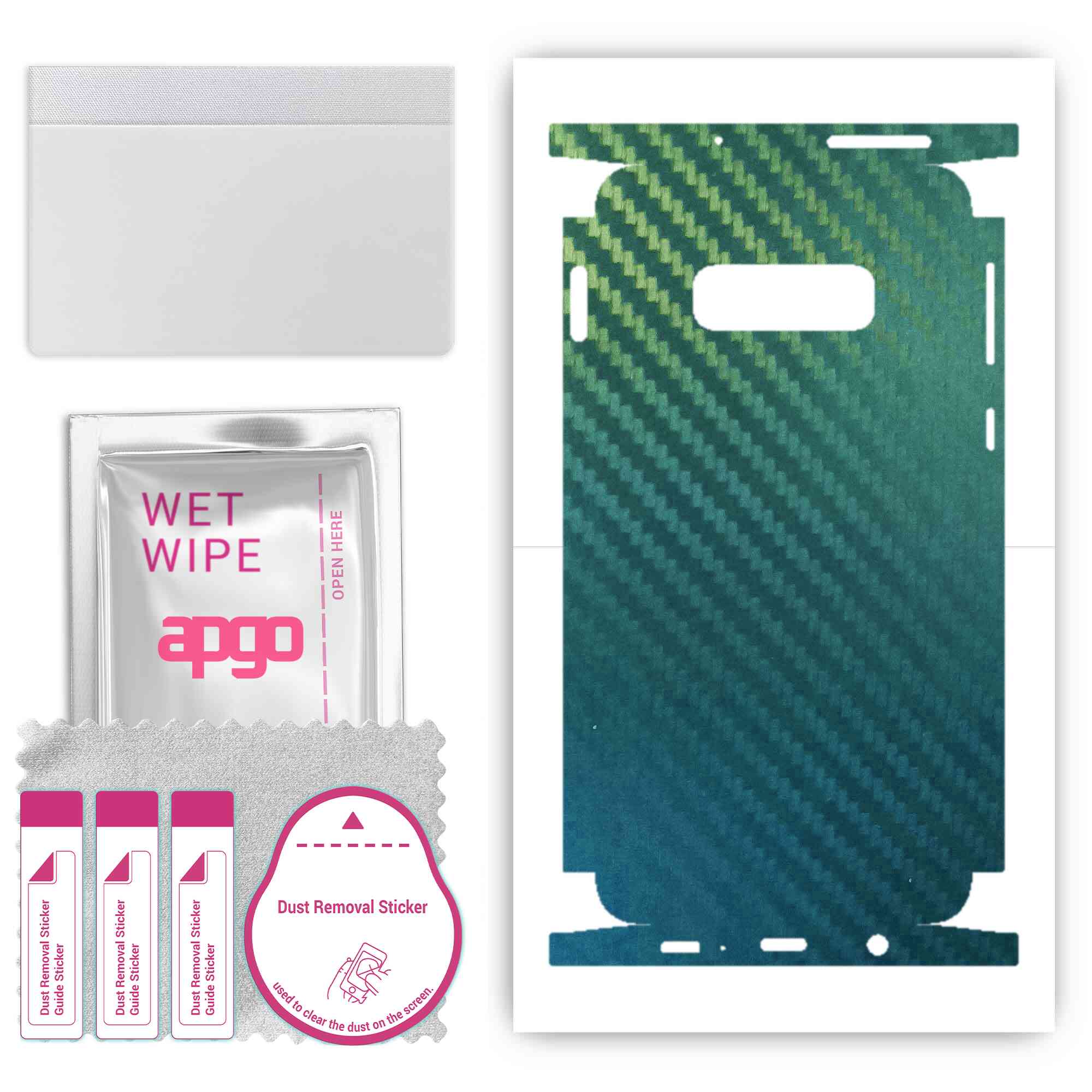 Apgo Protective Skin Sticker for the back+sides compatible with Samsung Galaxy S10e, Full Wrap Film, Foil, Vinyl - Pattern Carbon Chameleon CAKA1
Apgo Protective Skin Sticker for the back+sides compatible with Samsung Galaxy S10e, Full Wrap Film, Foil, Vinyl - Pattern Carbon Chameleon CAKA1
