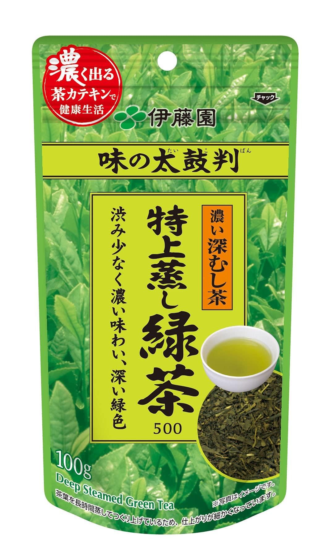 Itoen Taikoban Special Steamed Green Tea 500 Sencha 100g
Itoen Taikoban Special Steamed Green Tea 500 Sencha 100g