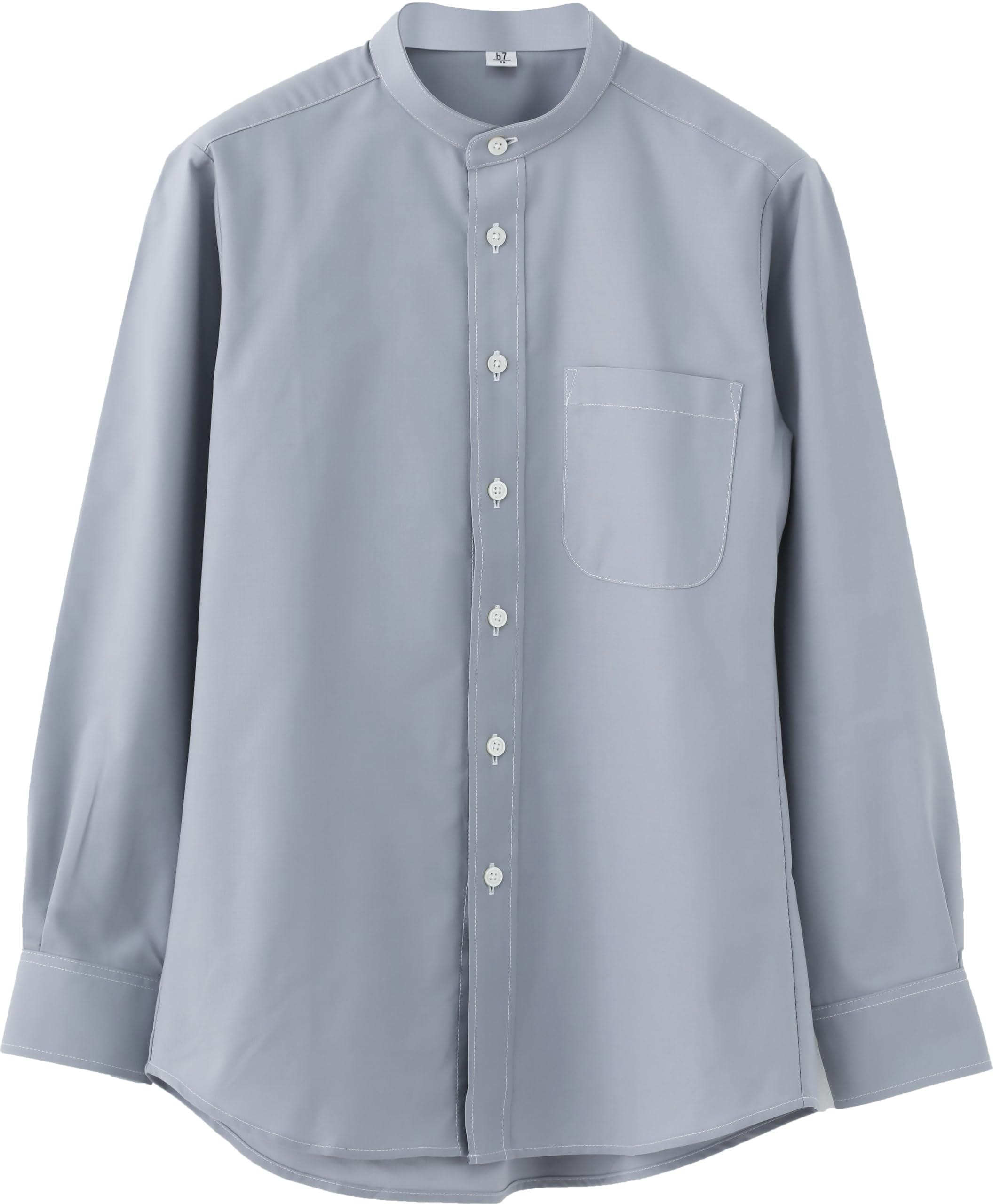 Seven Uniform GH7021-7 Long Sleeve Stand Collar Oxford Shirt, Gray, Size M
Seven Uniform GH7021-7 Long Sleeve Stand Collar Oxford Shirt, Gray, Size M
