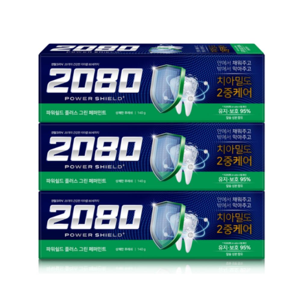 2080 Power Shield Plus Green Peppermint Toothpaste 140g (3-Pack)
2080 Power Shield Plus Green Peppermint Toothpaste 140g (3-Pack)