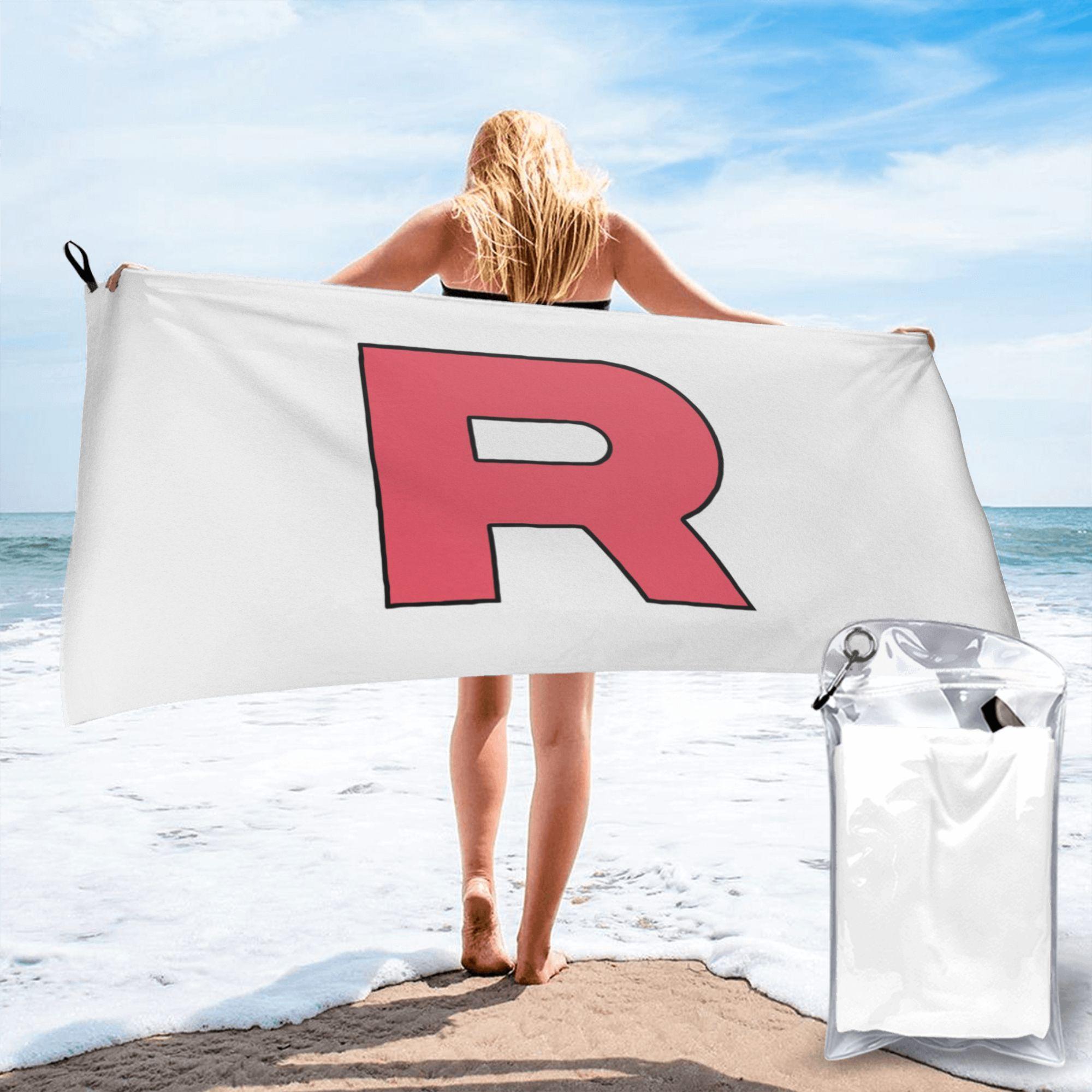 Letter R Team Rocket Logo Beach Towel Soft Microfiber Quick Dry Absorbent Quick Towels For Bath W30*H60(CM)
Letter R Team Rocket Logo Beach Towel Soft Microfiber Quick Dry Absorbent Quick Towels For Bath W30*H60(CM)