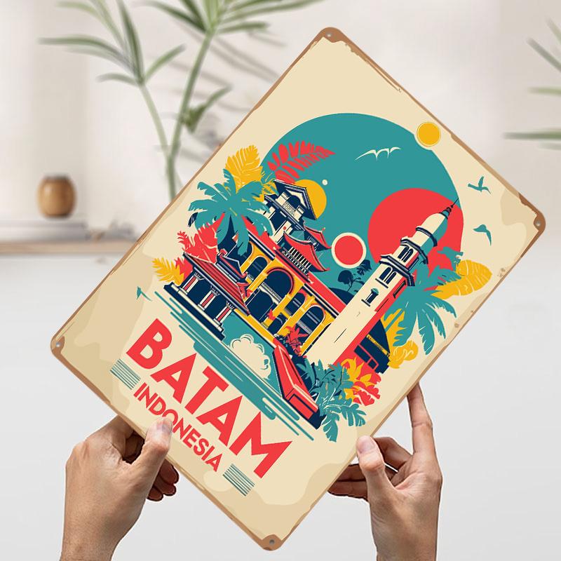 Batam Indonesia Travel Printed Poster Customized Wall Art Retro Vintage Metal Tin Signs for Desk Decor Modern Home Decoration 7.9x11.8In(20x30cm)
Batam Indonesia Travel Printed Poster Customized Wall Art Retro Vintage Metal Tin Signs for Desk Decor Modern Home Decoration 7.9x11.8In(20x30cm)