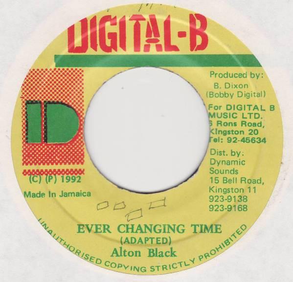 7inch Record ALTON BLACK - Ever Changing Time NONE Digital-B 1992 Jamaica Reggae, Ska & Dub Used
7inch Record ALTON BLACK - Ever Changing Time NONE Digital-B 1992 Jamaica Reggae, Ska & Dub Used