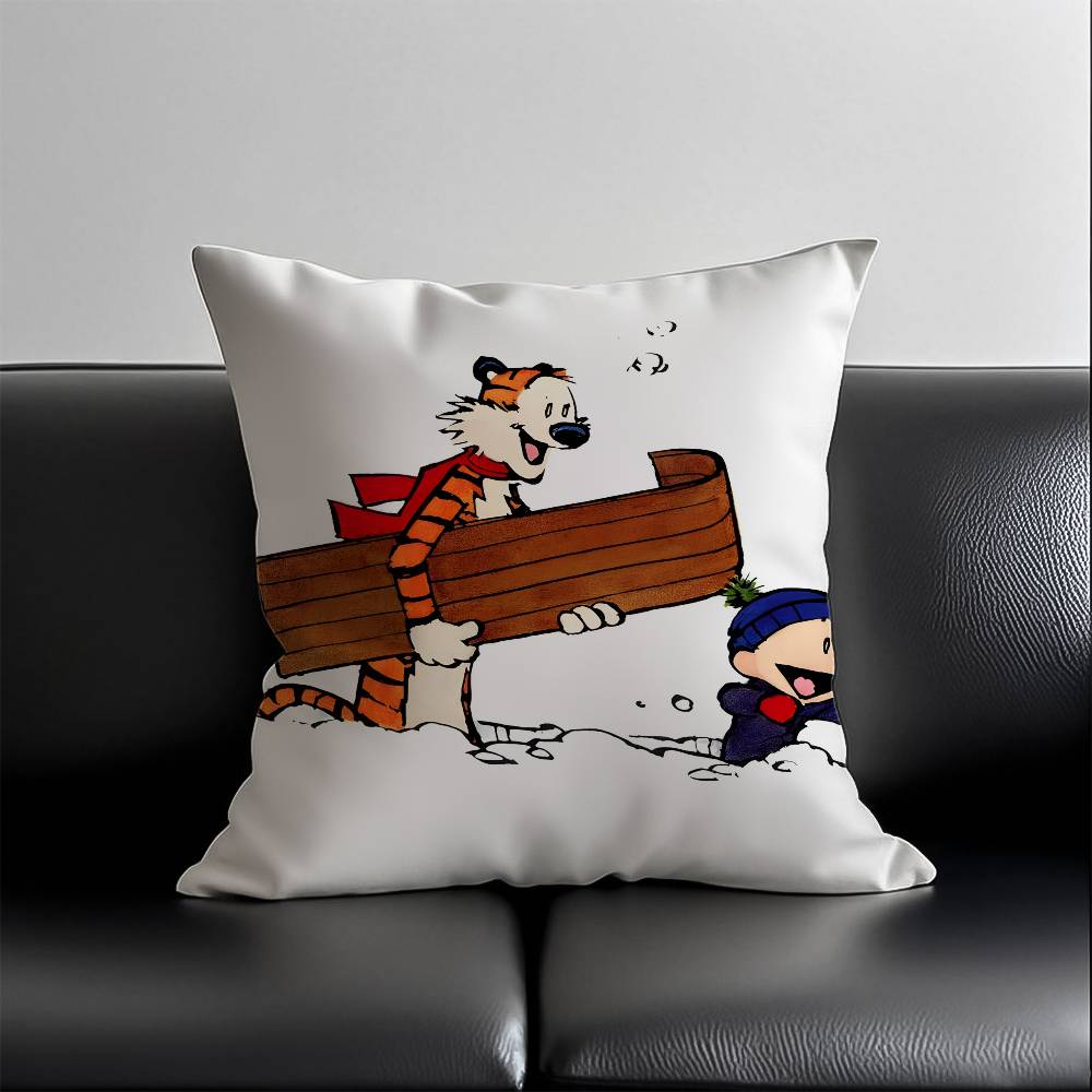 Cartoon CCalvin and HHobbesES Pillow Case SkinFriendly And Comfortable Fabric Pillowcase Lnvisible Lilky Zipper 30X30cm
Cartoon CCalvin and HHobbesES Pillow Case SkinFriendly And Comfortable Fabric Pillowcase Lnvisible Lilky Zipper 30X30cm