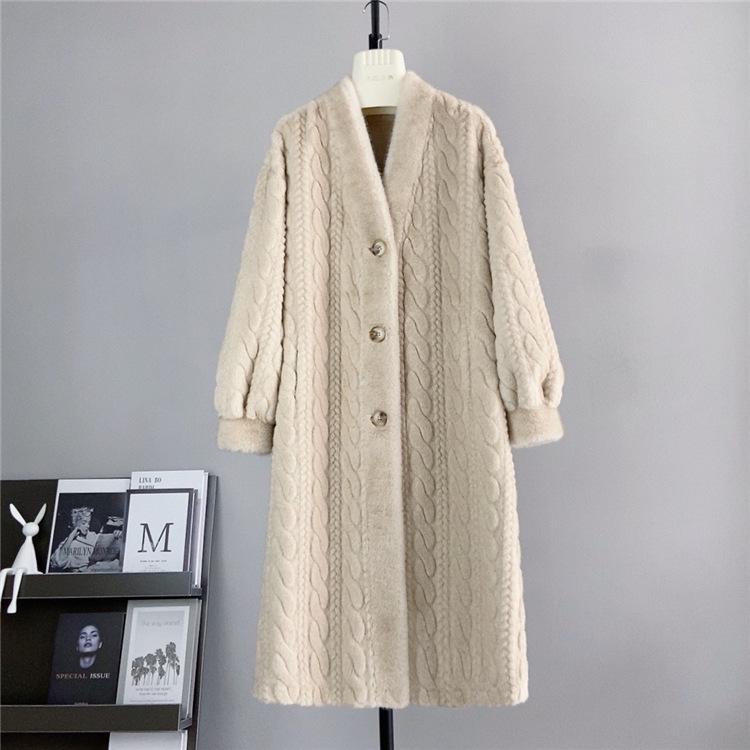 Thick Long Faux Mink Cable Knit Cardigan and Leather-Fur Eco Coat for Women Winter Small
Thick Long Faux Mink Cable Knit Cardigan and Leather-Fur Eco Coat for Women Winter Small
