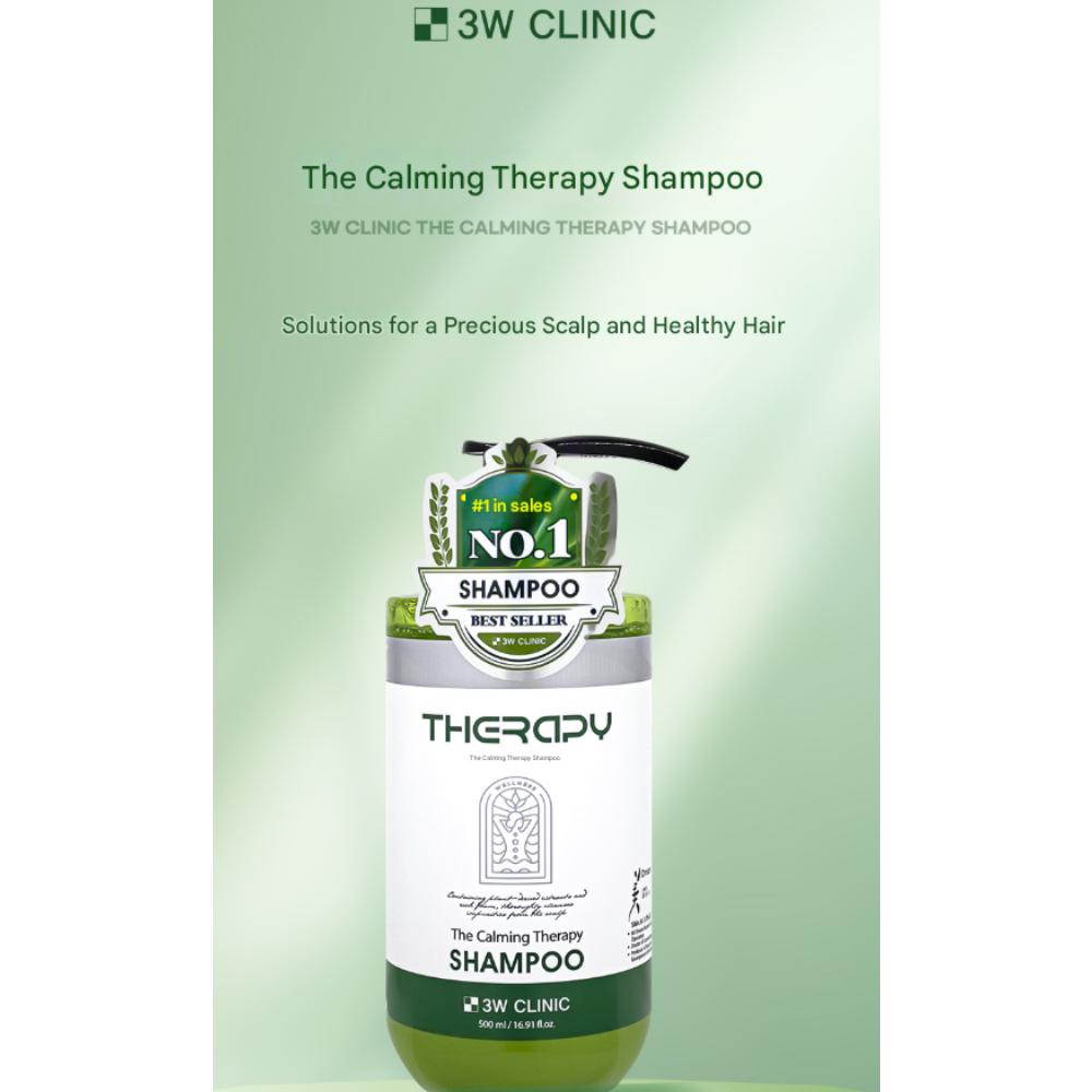 3W CLINIC The Calming Therapy Shampoo (500ml)
3W CLINIC The Calming Therapy Shampoo (500ml)