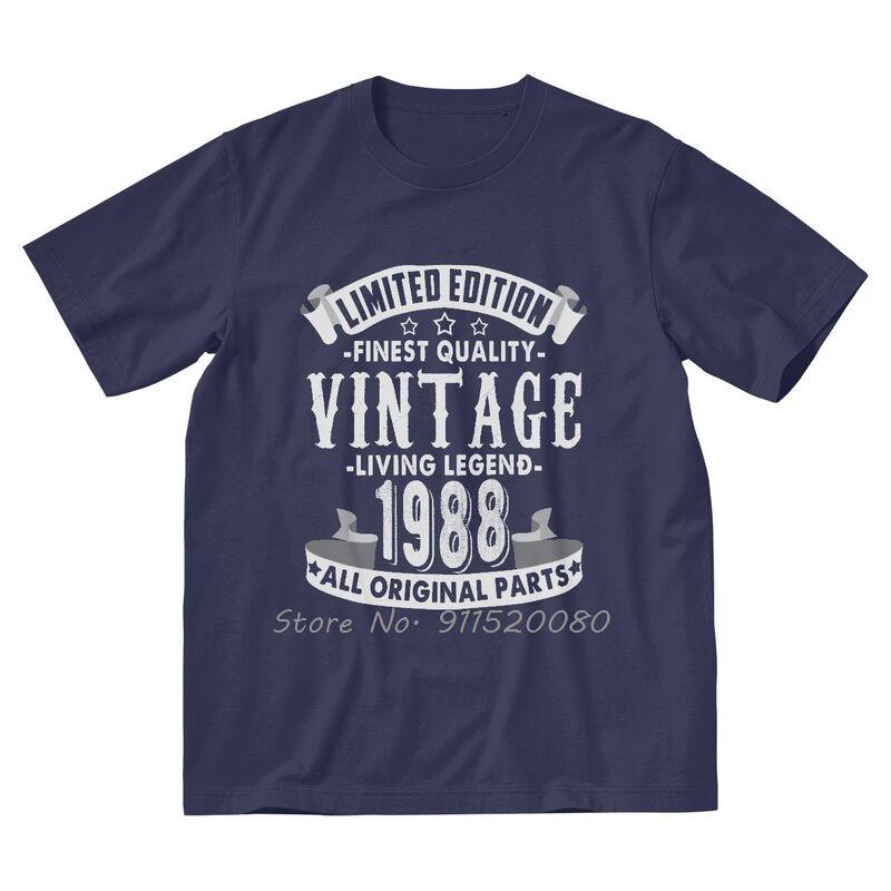 Vintage 1988 Tshirt Mens Harajuku T Shirt Cotton Birthday Gift Old Tshirt Urban Tees Tops Streetwear Harajuku 4XL
Vintage 1988 Tshirt Mens Harajuku T Shirt Cotton Birthday Gift Old Tshirt Urban Tees Tops Streetwear Harajuku 4XL