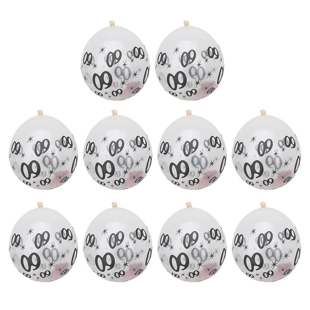 10Pcs Latex Transparent Balloon with Number 60 Pattern for Birthday Party Wedding Anniversary Decorate
10Pcs Latex Transparent Balloon with Number 60 Pattern for Birthday Party Wedding Anniversary Decorate