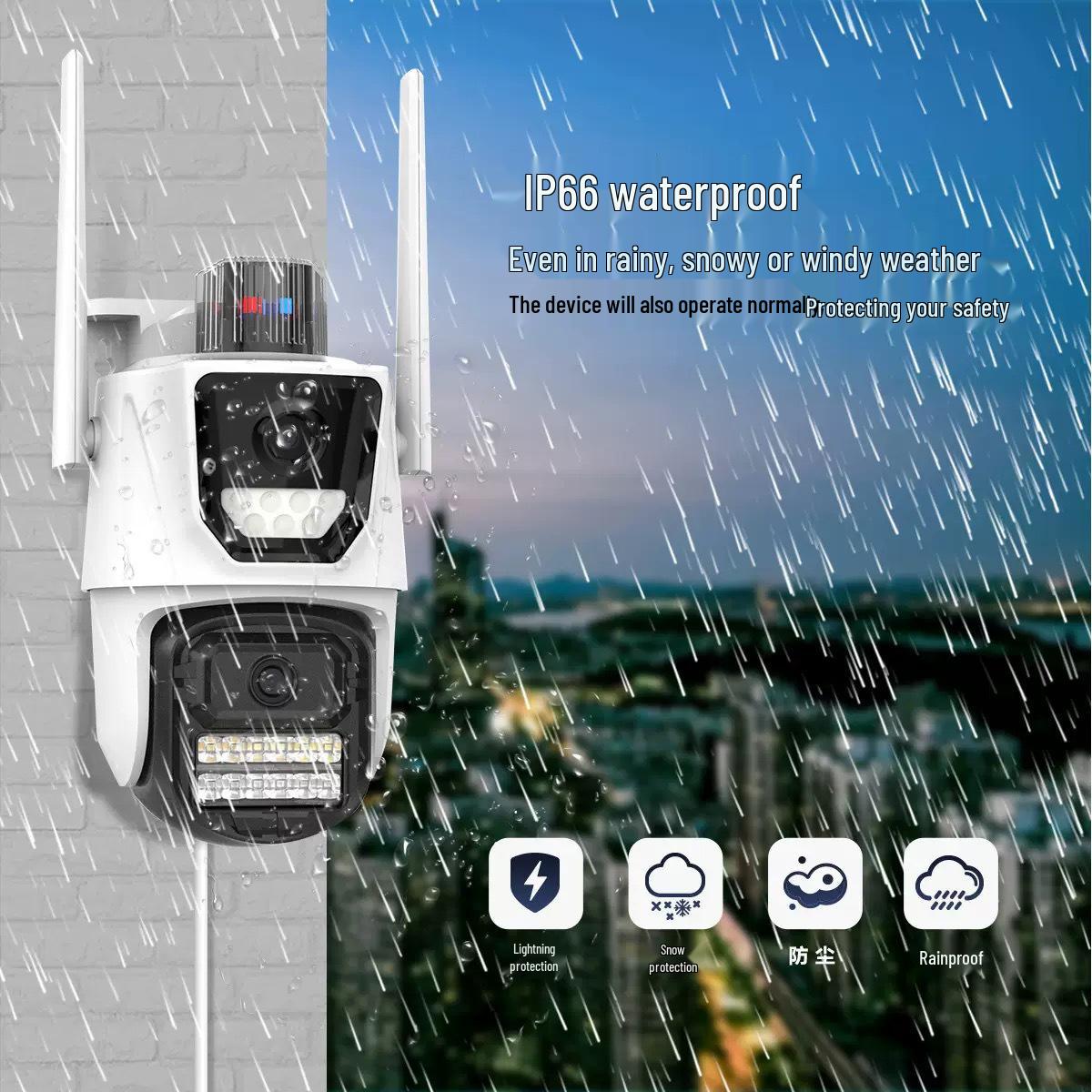 iCSee 6MP Wireless Dual Lens Bullet-Dome Camera with Remote Viewing EU Power Adapter
iCSee 6MP Wireless Dual Lens Bullet-Dome Camera with Remote Viewing EU Power Adapter