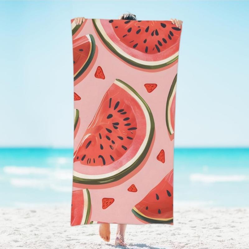 Pink Watermelon Fruit Beach Towel Lightweight Microfiber Beach Towels Decor Quick Dry Pool Towel for Beach Travel Swim Camping W40*H60(CM)
Pink Watermelon Fruit Beach Towel Lightweight Microfiber Beach Towels Decor Quick Dry Pool Towel for Beach Travel Swim Camping W40*H60(CM)