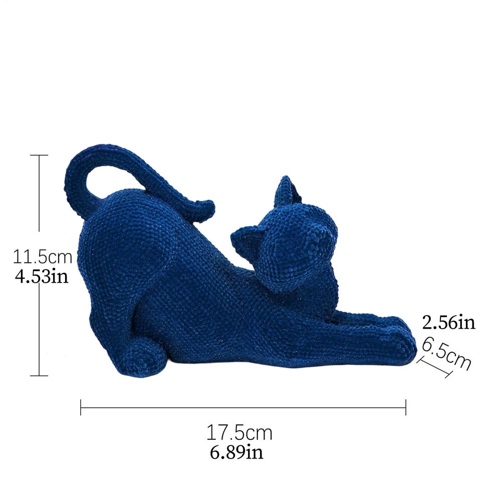 Cat Figurines Home Decor Cute Stretching Resin Flocked Sculpture Book Shelf Decor for Offices Library Bedroom Living Room Desk синій
Cat Figurines Home Decor Cute Stretching Resin Flocked Sculpture Book Shelf Decor for Offices Library Bedroom Living Room Desk синій