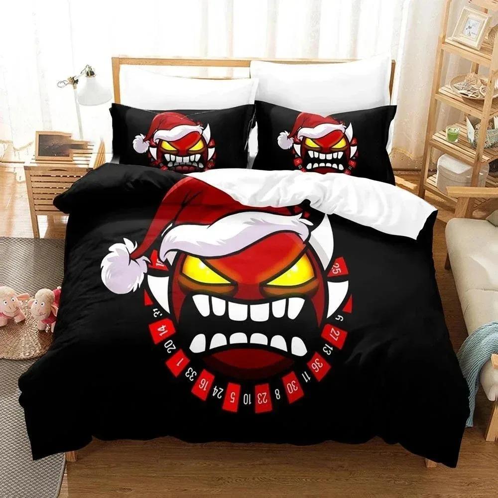 Hip Hop Angry Geometry Dash Beding Set 3D Printed Suitable for Bedrom Soft Duvet Cover Set With Pilowcases Children Kids Home Textile 100*200cm Single
Hip Hop Angry Geometry Dash Beding Set 3D Printed Suitable for Bedrom Soft Duvet Cover Set With Pilowcases Children Kids Home Textile 100*200cm Single