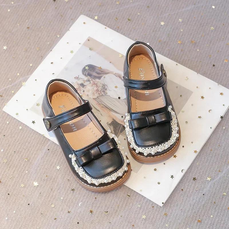 Girls Princess Shoes with Simple Bow Kids Leather Shoes Lace Sweet 2025 New Fashion Children Flat Shoes Hook&loop Cute Ins Trend 22 чёрный
Girls Princess Shoes with Simple Bow Kids Leather Shoes Lace Sweet 2025 New Fashion Children Flat Shoes Hook&loop Cute Ins Trend 22 чёрный
