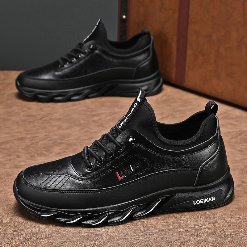 Large Size Four Seasons Outdoor Hiking Shoes Running Sneakers Casual Shoes Comfortable Leather Shoes 44 чорний
Large Size Four Seasons Outdoor Hiking Shoes Running Sneakers Casual Shoes Comfortable Leather Shoes 44 чорний