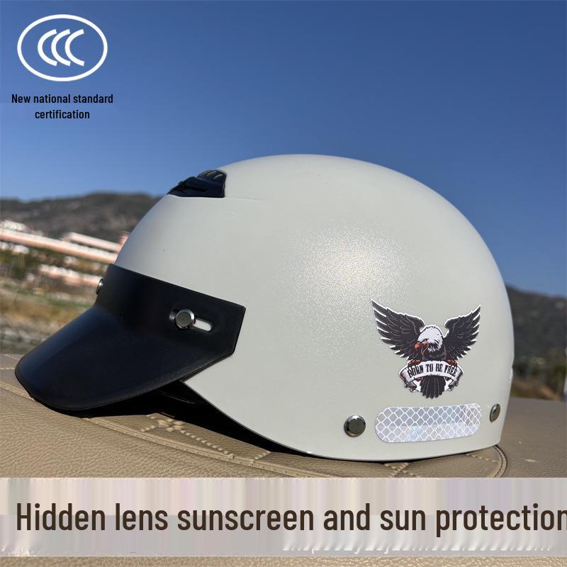 Universal Unisex Electric Vehicle Motorcycle Helmet - Summer Sun Protection, All-Season Safety, Half Helmet for E-Scooters Adult Summer Helmet Type A with Gem Sticker
Universal Unisex Electric Vehicle Motorcycle Helmet - Summer Sun Protection, All-Season Safety, Half Helmet for E-Scooters Adult Summer Helmet Type A with Gem Sticker