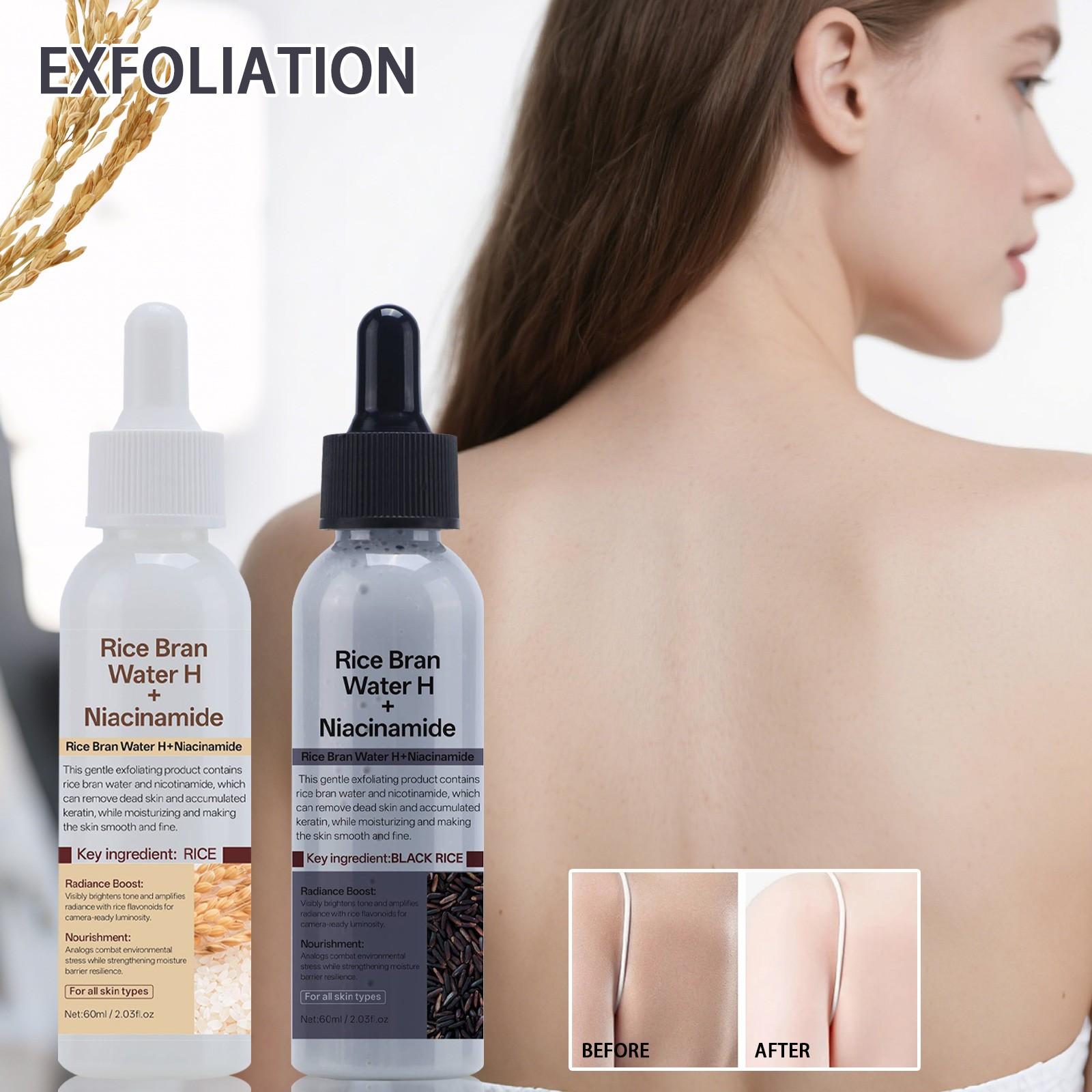 Rice Ampoule Exfoliating Serum Exfoliating Rice Bran Water Gently Nourishes, Suitable For All Skin Types,60ML One Size
Rice Ampoule Exfoliating Serum Exfoliating Rice Bran Water Gently Nourishes, Suitable For All Skin Types,60ML One Size