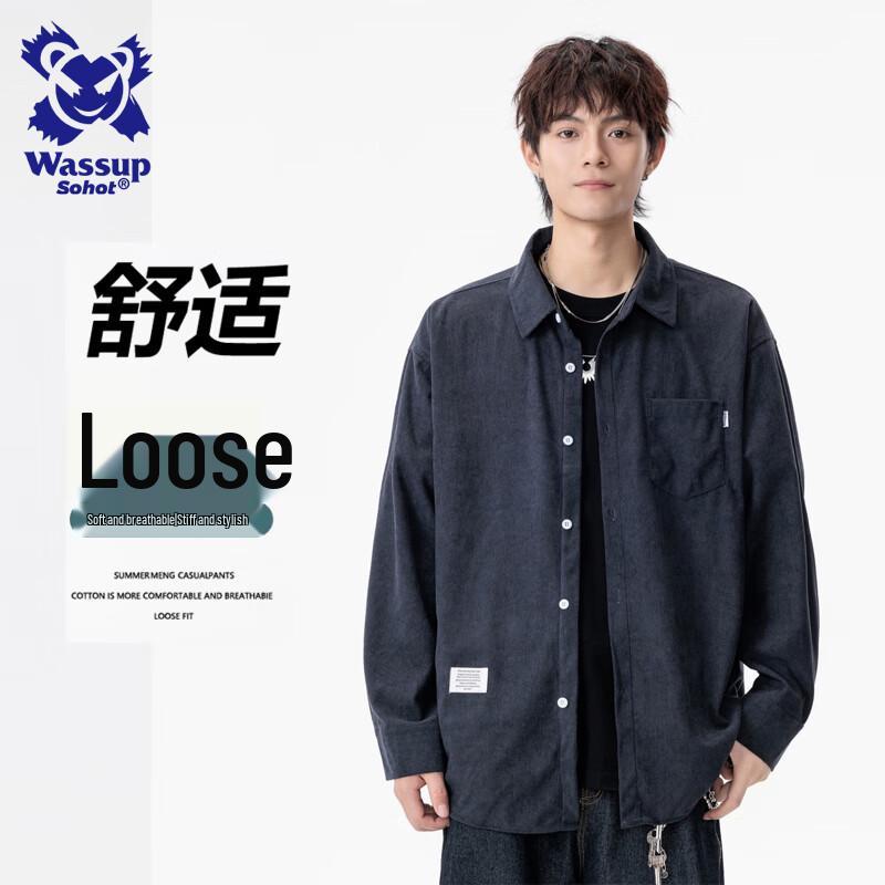 Wassup Sohot Men s Casual Retro Lapel Shirt M
Wassup Sohot Men s Casual Retro Lapel Shirt M