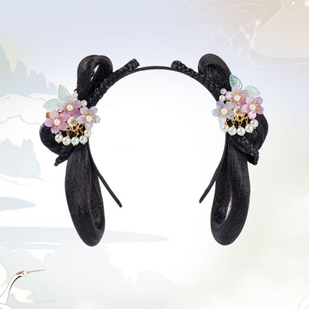 Fairy Wig Retro Hair Chignon Chinese Ancient Hairpin Wig Women Hanfu Wig Dance Accessory Wigs B
Fairy Wig Retro Hair Chignon Chinese Ancient Hairpin Wig Women Hanfu Wig Dance Accessory Wigs B
