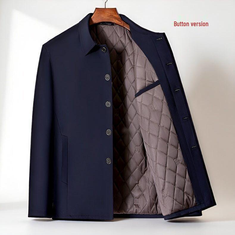 Men s Autumn Winter Warm Cotton Padded Jacket - Thickened Lapel Business Casual for Middle-Aged and Elderly 185 (145-160 jin)
Men s Autumn Winter Warm Cotton Padded Jacket - Thickened Lapel Business Casual for Middle-Aged and Elderly 185 (145-160 jin)